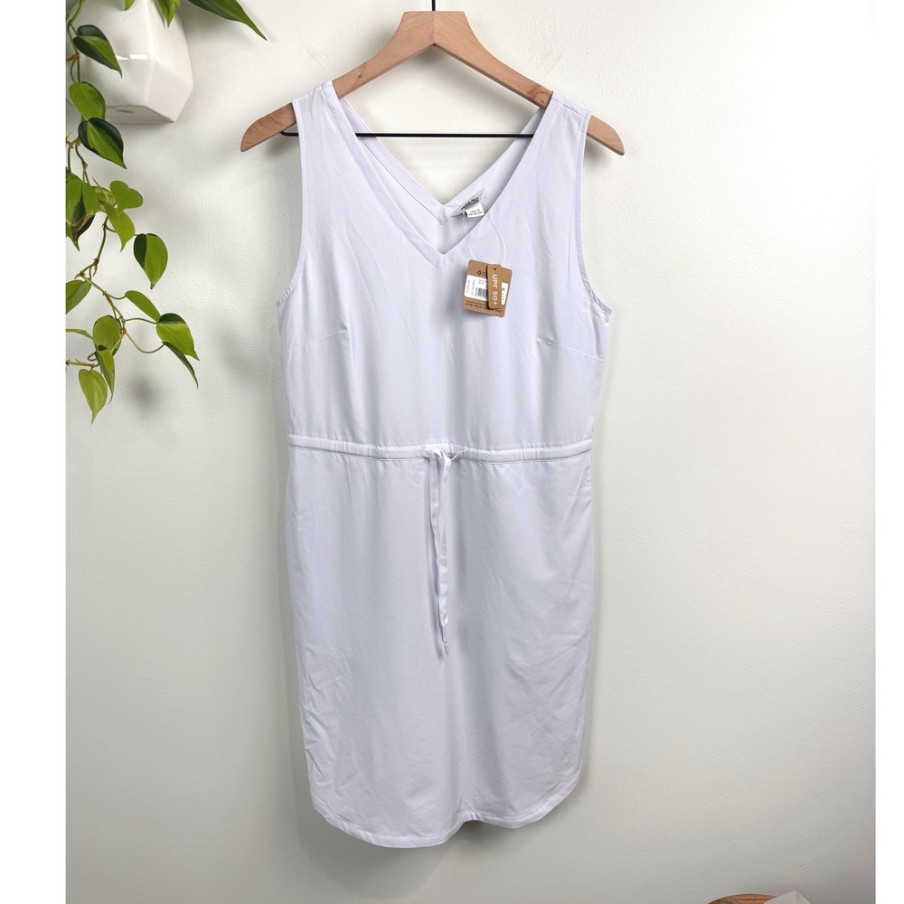 Eddie Bauer Departure Tank Dress Orchid Purple UPF 50+ Sleeveless V-Neck S